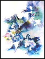 "Blueness", a collage by Ruth Dombrow