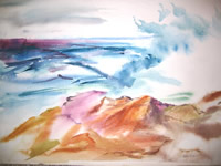 "Maine Seascape", a collage by Ruth Dombrow